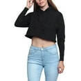 thumbnail image 5 of G-Style USA Women's Long Sleeved Crop Top Hoodie LH13118 - Black - 2X-Large, 5 of 8