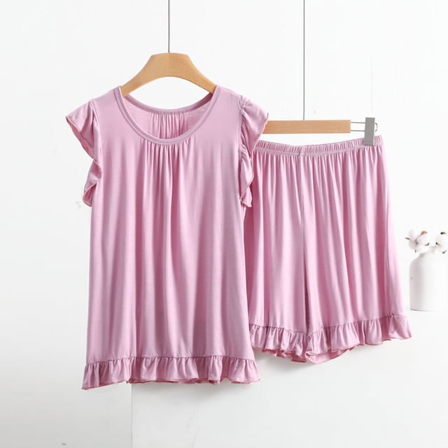 Blouses pour Femmes, Ensemble Deux Pièces Décontracté Sans Manches Col Rond en Dentelle