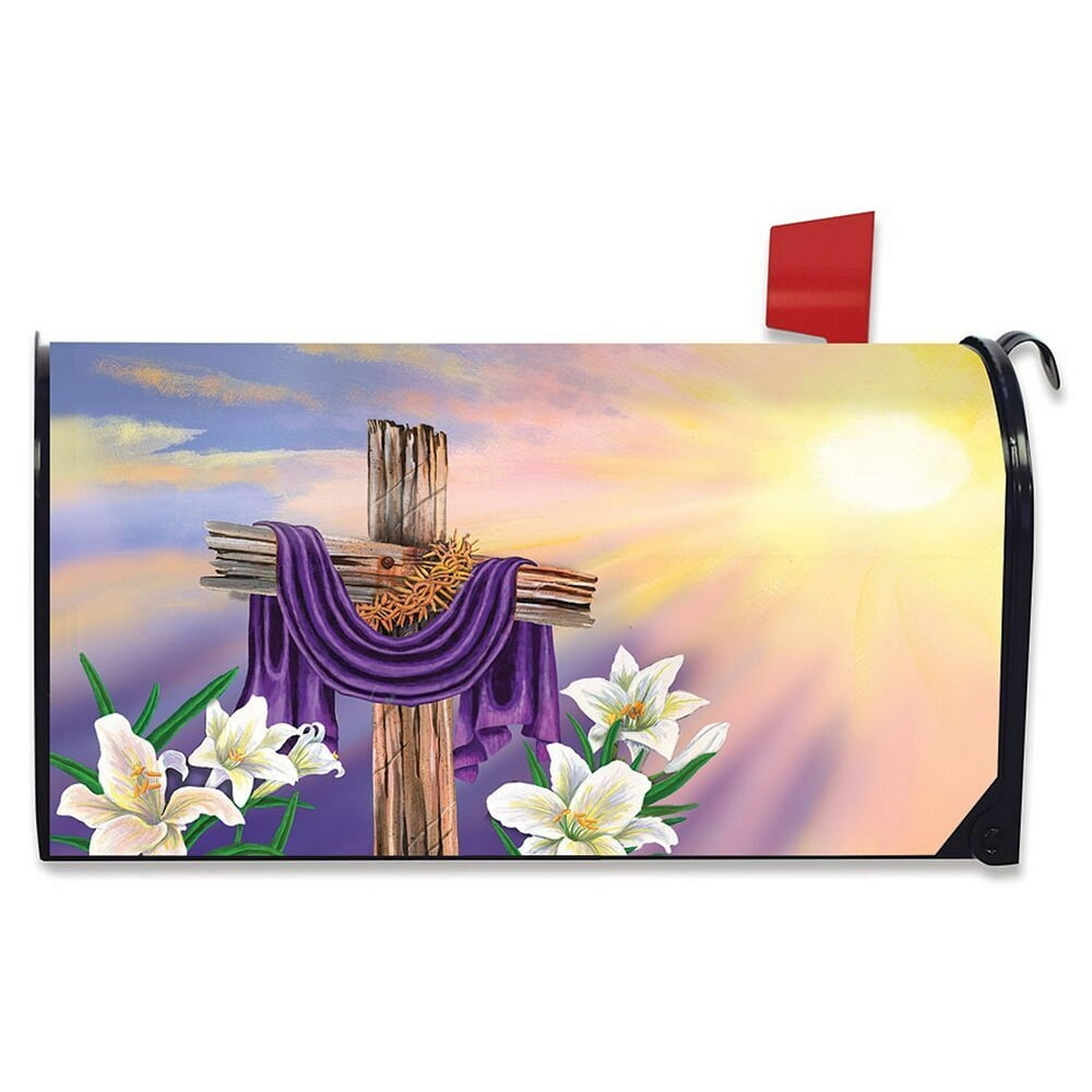 Easter Cross Large Mailbox Cover Religious Oversized Briarwood