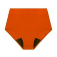 thumbnail image 3 of Dresfit Leakproof Period Bikini Bottom for Teens & Women - Absorbent High Waisted Swimming Trunks Orange M, 3 of 5