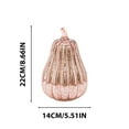 thumbnail image 2 of QTOCIO Glass Pumpkin Lantern Featuring Timed Halloween Hot Selling LED Pumpkin Lights, 2 of 2