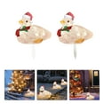 thumbnail image 4 of Christmas Decorations, Christmas Scarf Lights Outdoor Christmas Figure Set of 1 LED Acrylic Ducklings Garden Light-Up Holiday Decoration Big Christmas Ornament Christmas Ornament, 4 of 9