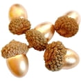 thumbnail image 2 of 50 Pcs Artificial Acorns Golden Acorn with Natural Acorn Cap Fake Acorn for Decoration Home House Kitchen Decor Christmas Decoration Fall Table Scatter Crafting Gold -, 2 of 5