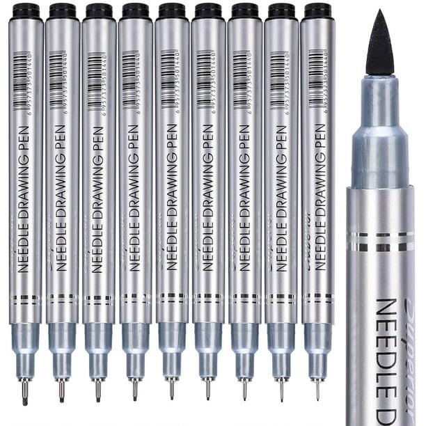 Black MicroPen Fineliner Ink Pens Precision Multiliner Pens Micro Fine  Point Drawing Pens for Sketching, Anime, Manga, Artist Illustration, Bullet  Journaling(10 Pack） 
