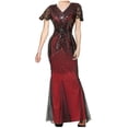 thumbnail image 1 of Cameland Robe de Soirée pour Femme, Ourlet Sirène à Paillettes des Années 1920, Maxi Longue, Robe de Bal Formelle, 1 of 3