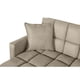 thumbnail image 3 of Sala Modular Doble Chaise Makora Travis con Memory Foam, Color Arena Lino Respaldo Reclinable de 3 Posiciones, 3 of 7