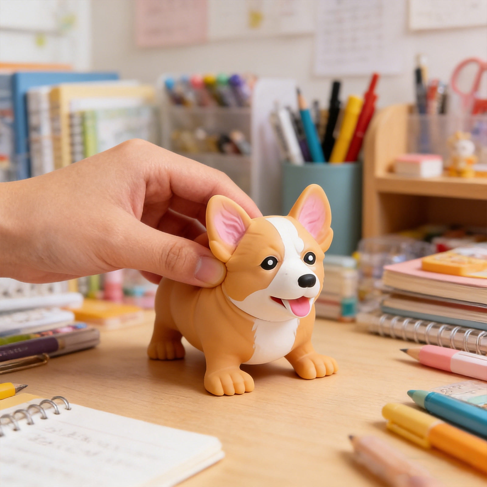 Yannianjz Sensory Party Favors for Adults Stress Balls, Squeeze FidgetToys, Cute Pug Corgi Pig Plush DogToysfor Anxiety Relief, Office, Classroom