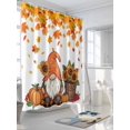 thumbnail image 3 of Fsddascl Thanksgiving Gnomes Shower Curtain Set - 48" x 72" Washable Bathtub Curtain with 12 Hooks, Fall Sunflower Maple Leaf Pumpkin Waterproof Fabric Stall Shower Curtains for Bathroom/Bathtub, 3 of 6