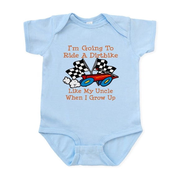CafePress - Dirtbike Like My Uncle Infant Bodysuit - Baby Light Bodysuit, Size Newborn - 24 Months