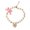 Pink, variant on AOOOWER Handmade Cats Necklace Bows Light weight Fashion Pearls Bows Cats Necklace Pet Accessories