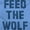 Carolina Blue, variant on Feed The Wolf Sarcastic Hangry Gym Plus Size Graphic Tank Top Brisco Brands 2X
