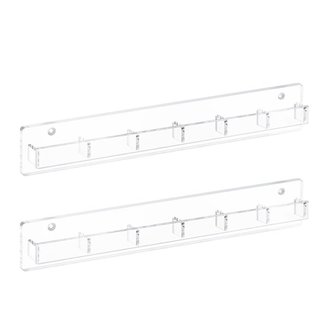 Organizador de gafas de sol de acrílico de 2 piezas con pegatinas, soporte de pared para gafas, para decoración del hogar, mesita de noche, armario y