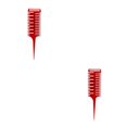 thumbnail image 1 of maskred Salon Pro 3 Sides Fish Bone Shape Comb Hair Dyeing Sectioning Highlighting red 2Set, 1 of 6