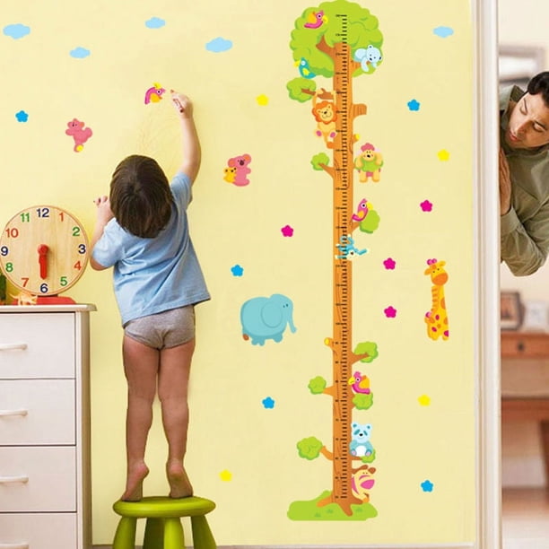 180 cm Medición de altura de los niños pegatinas ambientales pegatinas de altura habitación de los niños pegatinas decorativas de papel tapiz de dibujos animados de pared
