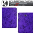 thumbnail image 3 of Allytechgroup Case for Samsung Galaxy Tab A 10.1 inch 2016 Release, SM-T580 T585, PU Leather Flip Case with Credit Card Slot Auto Sleep/Wake Kickstand Shockproof Full Body Ptotective, Purple, 3 of 10
