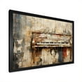 thumbnail image 2 of Designart "Melodies on Rustic Brown Piano I" Music Framed Wall Art Decor - Vintage Brown Music Piano Living Room Framed Canvas Art, 2 of 6