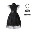 thumbnail image 2 of Disfraz Divertido De Princesa Negra Para Niñas, Vestido De Cosplay De Sirvienta Para Fiestas De Halloween Con Cinturón, Diadema Y Cinturón De Cintura, 2 of 4
