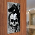 thumbnail image 3 of WIRESTER 1-Gang Toggle Wall Plate/Switch Plate Cover, Gray Skull Raven, 3 of 6