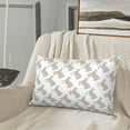 thumbnail image 5 of Pofeuu Gray Rabbit Print Polyester Microfiber Plush Pillowcases, Super Soft and Cozy Pillow Case Covers with Envelop Closure（Pillow core not included）-20"x30", 5 of 6