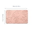 thumbnail image 3 of Darzheoy Seashell Bath Mat, Embossed Soft Absorbent Bathroom Rug, Water Absorbing Door Mat, Quick Dry Bathroom Mat for Shower, Sink, Bedroom, Entryway, Laundry Room, 3 of 7