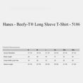 thumbnail image 2 of Hanes Men's Long Sleeve Beefy-T Shirt | Assorted Crewneck, Casual Long T-Shirt - Mix Color 6 Pack XL Size Tee, 100% Cotton, 2 of 5