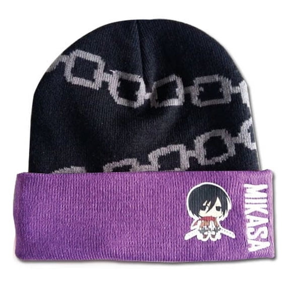 Beanie Cap - Attack on Titan - New SD Mikasa Anime Licensed ge32486