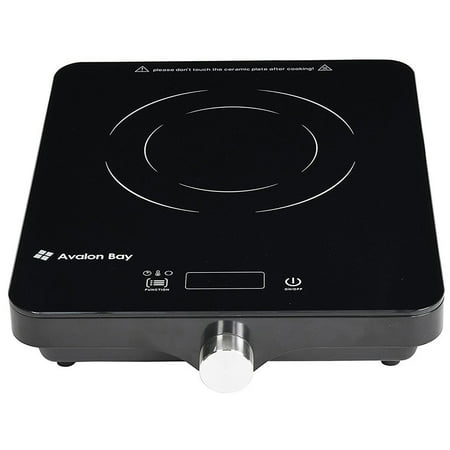 Avalon Bay Portable Ceramic Deluxe Countertop Induction Cooktop Burner,