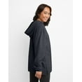 thumbnail image 3 of Hanes EcoSmart Women's Fleece Hoodie Slate Heather M, 3 of 5