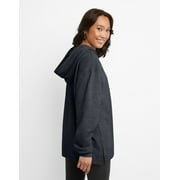 Hanes EcoSmart Women's Fleece Hoodie Slate Heather M