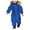 Blue, variant on Boys Winter Snowsuit Kids Ski Suit Thermal Insulated Snow Overall with Removable Hood Windproof Warm Outdoor Softshell Suit