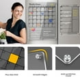 thumbnail image 2 of ideaTech Acrylic Magnetic Dry Erase Calendar for Fridge, 2 in 1 Clear Weekly Monthly Planner Whiteboard Calendar to Do List Board for Refrigerator Kitchen Menu Board Meal Planner (2 Pack, Black), 2 of 7