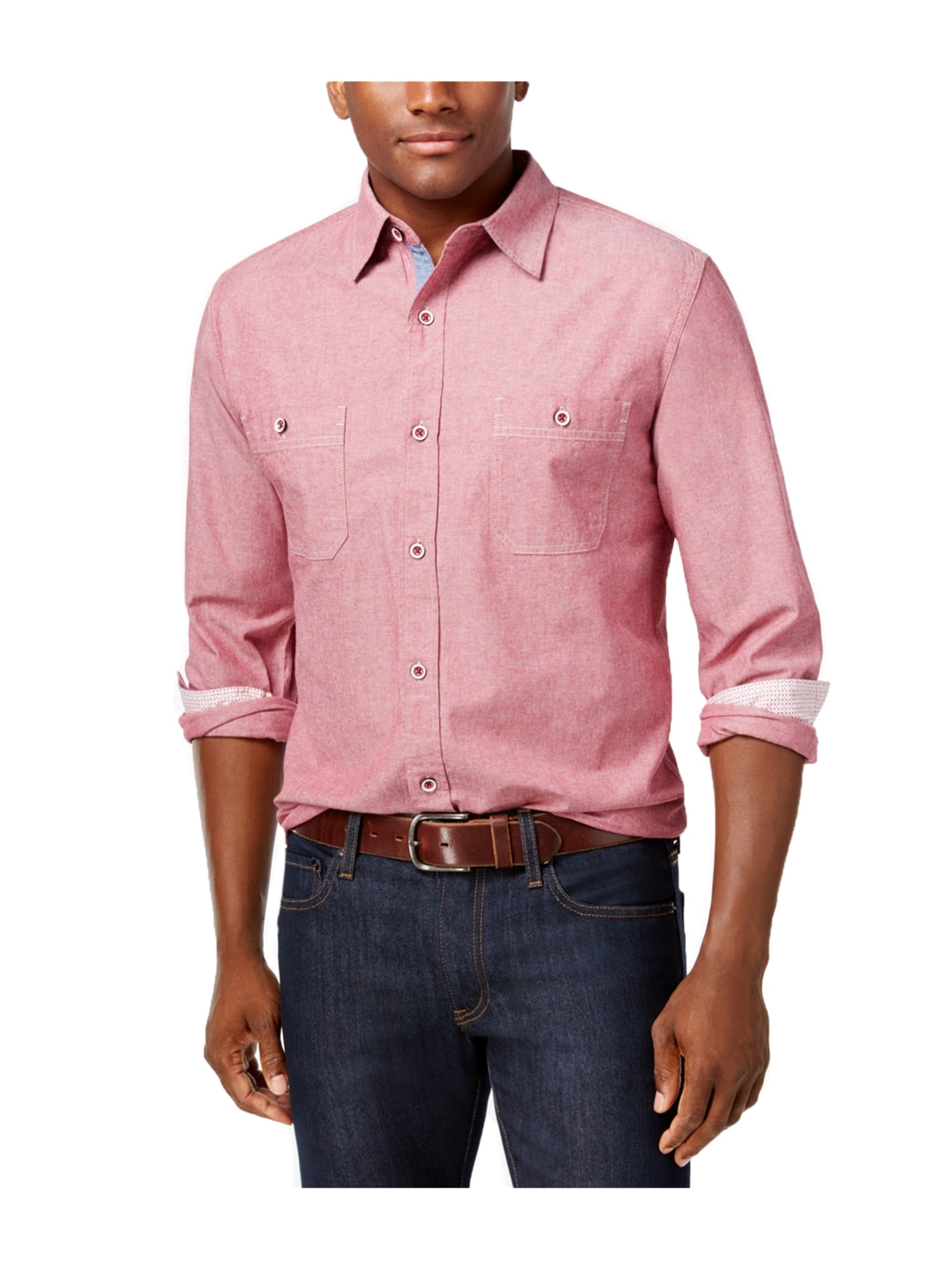 denim button up mens