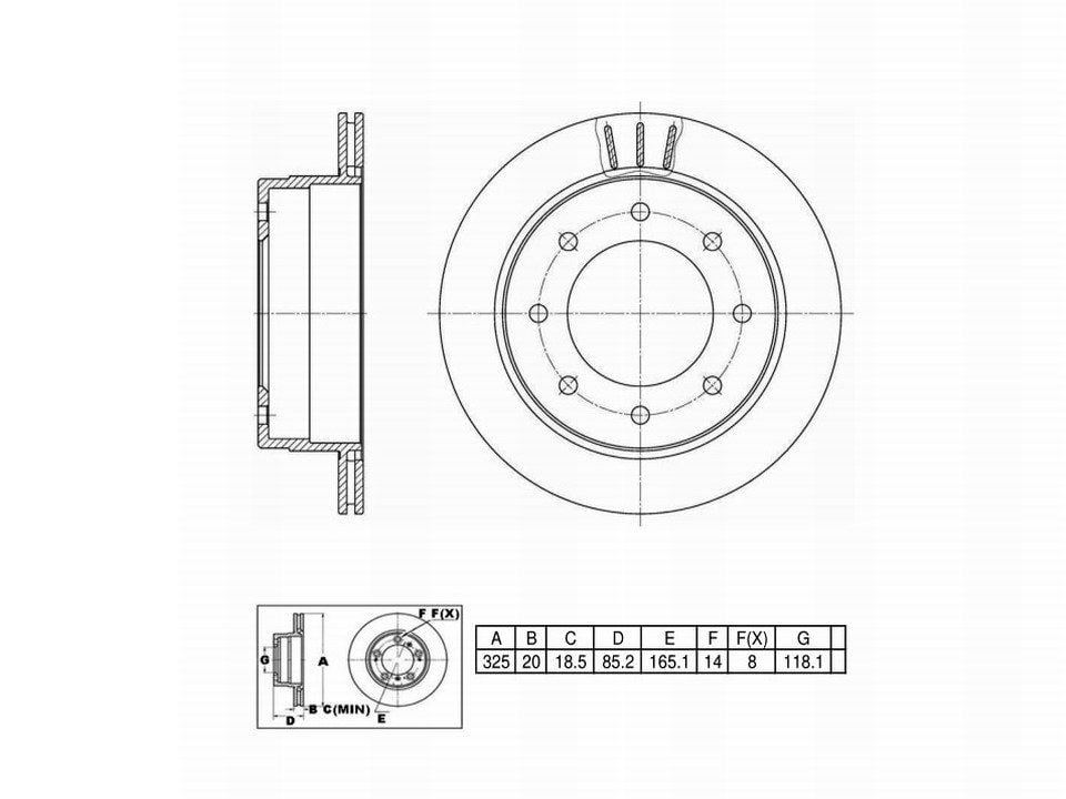 Winstop Brake Rotor, Rear WS241003, Cadillac DTS 2011-2006