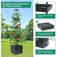 thumbnail image 2 of 1 Pack Raised Garden Bed Planter Box with Trellis, 58”Tomato Planter with Trellis for Climbing Plants Vegetables Vine Flowers, Self-Watering Tomato Cage for Garden Patio Outdoor & Indoor, 2 of 7
