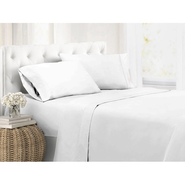 Unique Home Solid Clearance Bed Sheets 1800 Series Brushed Microfiber