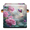 Multicolor 2, variant on CURLYOOT Seashell Beach Theme Shell 11 x 11 Inch Cube Storage Bin, Fabric Storage Cube Foldable Basket with Leather Handles, Organizer Basket for Closet Shelves
