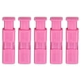 thumbnail image 1 of Uxcell Clips para bolsas de pan, fácil de apretar y bloquear, colección de clips para bolsas de comida para almacenamiento, rojo rosa 5 piezas, 1 of 5