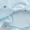 thumbnail image 6 of PEASKJP Baby Bodysuits Boy Baby Bodysuits to Baby and Toddler T-Shirt One-piece,Sky Blue 3-6 Months, 6 of 8