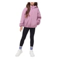 thumbnail image 5 of Rokka&Rolla Girls' Bubble Hem Transitional Jacket Fleece Lined Windbreaker, 5 of 13