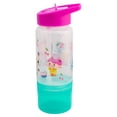 thumbnail image 3 of Botella Plástico Infantil con Popote Plegable, Agarradera y Contenedor, Diseño Gabbys DollHouse, Personajes Animados, Capacidad 550 ml, Rosa, 3 of 5