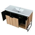 thumbnail image 4 of 48 Inch Freestanding Bathroom Dresser With Resin Basin And Feature - Plywood Made Luxury 48" Vanity To Damage Sink Big Storage, 4 of 7