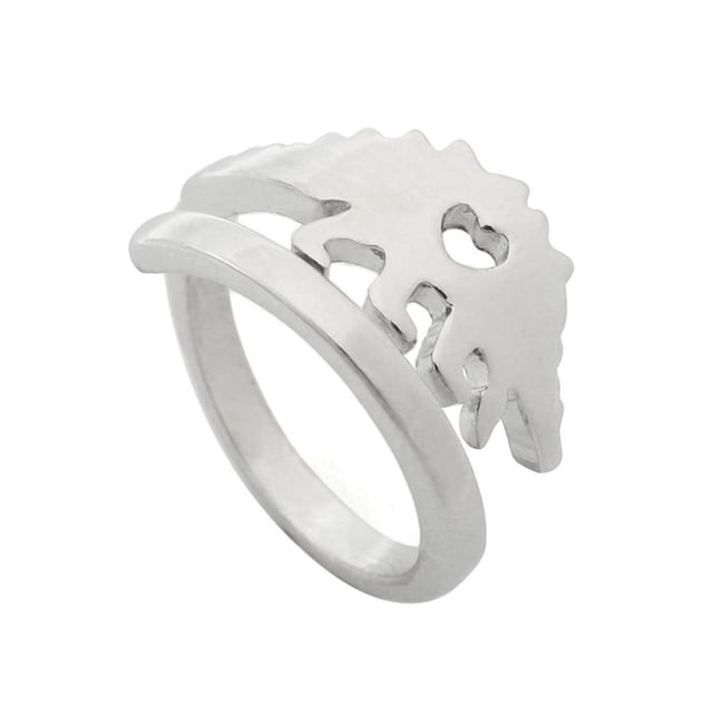 Anillo De Amor De Dinosaurio Anillo De Aleación Anillo De Dedo De Dinosaurio Ajustable Regalo Para Los Amantes Advancent AP005690-00