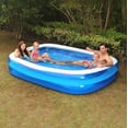 thumbnail image 2 of Pool Central 103" Royal Blue and White Rectangular Inflatable Swimming Pool, 2 of 2