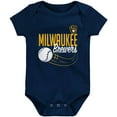 thumbnail image 2 of Newborn & Infant Christian Yelich Navy Milwaukee Brewers Slugger Name & Number Bodysuit, 2 of 3