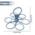 thumbnail image 3 of Foldable Rotating Cup Holder, Portable Multi Cup Carrier for Coffee Cups and Wine Glasses, Plastic Storage Rack for Party and Travel, 3 of 5