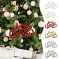 thumbnail image 6 of Luoshdecor Merry Christmas Letter Sign for Xmas Tree, Plastic Hanging Glitter Craft Ornaments,2025 Christmas Decor for Holiday Christmas Tree,Fireplace 5.9x3.5 in, 6 of 6