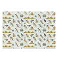 thumbnail image 1 of Travel Cutting Board, Egyptian Themed Mythological Signs Pyramids and Repetitive Pattern, Decorative Tempered Glass Cutting and Serving Board, in 3 Sizes, by Ambesonne, 1 of 2