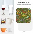 thumbnail image 6 of Pofeuu Camping 1 Print Coasters for Drinks, 4Pack PU Leather Coasters, Bar Drink Coasters for Tabletop Protection, Furniture from Damage-Square, 6 of 6