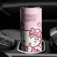 thumbnail image 3 of Kitty Tumbler for Adults Water Bottle Double Wall Kitty Cups for Kids 20 oz Pink Coffee Mug Kitty Stuff Cat Insulated Cup Gifts for Girl Women, 3 of 6