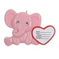 thumbnail image 4 of Maxora Personalized Ornaments Customized Christmas Ornament Baby Shower Present Baby Elephant Girl Free Customize, 4 of 9